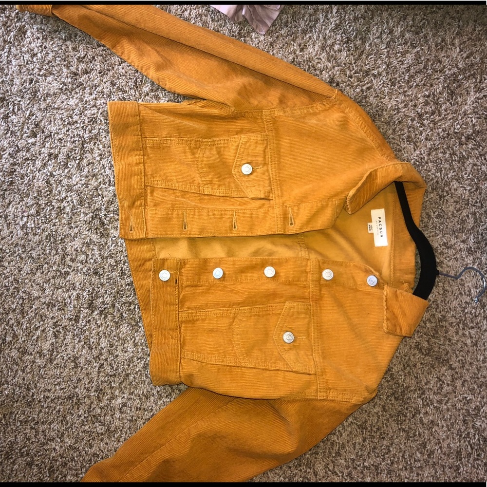 pacsun mustard yellow/orange jacket